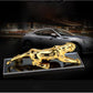 YOURKARTS Realistic Luxury Metal Golden Leopard | Jaguar Showpiece for Car & Home Decor | for Good Luck