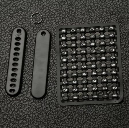 YOURKARTS.COM Anti-Lost Car Keychain with Phone Number Card | Key Ring with Number Plate for Vehicle | Car Accessories Key Holder for Contact Info (Pack of 2)
