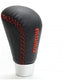 YOURKARTS.COM Leather & Chrome Gear Shift Knob - 5/6 Speed Manual/Automatic Transmission Gear Knob with Installation Kit