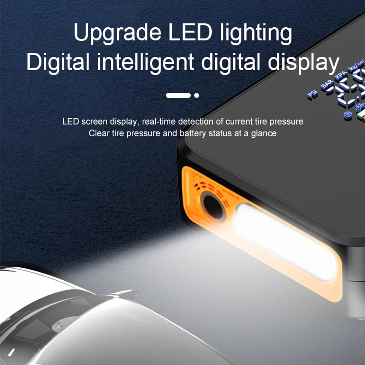 YOURKARTS.COM 2-in-1 Car Jump Starter & Tyre Inflator – 8000mAh Emergency Power Bank, 12V 1000A Peak Output, Dual USB Charging, LED Flashlight, 500A Start Current, 60W Air Compressor (CX-319)