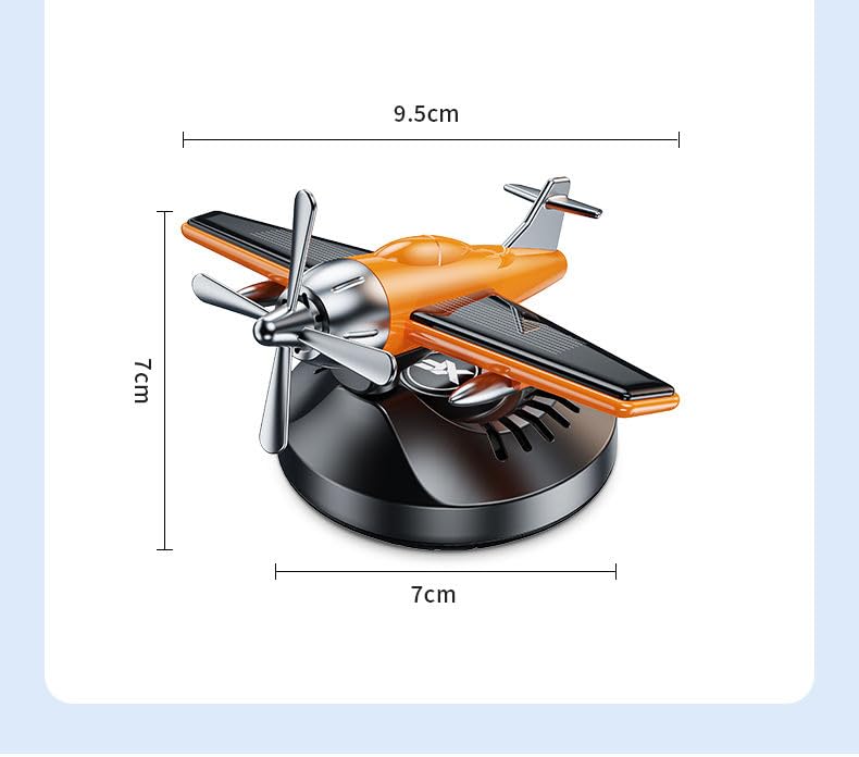 YOURKARTS.COM Solar spinning Glider Dashboard Perfume – 360° Rotating Solar Air Freshener with Built-in Plant-Based Fragrance, Spins with Turns car accessories 2025