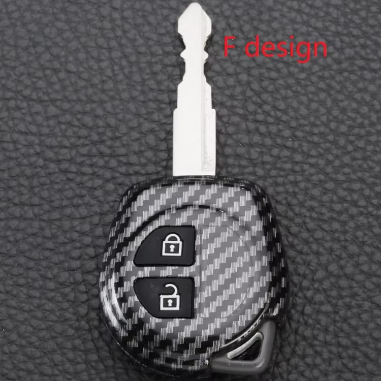 YOURKARTS.COM Car Key Cover ABS Carbon Case Anti-Break Key Shell S-Presso,Swift,SX4,DZire,Ignis,Alto,Vitara Brezza,Celerio,Ertiga,Ciaz,SCross,Baleno,Ritz 2 Button