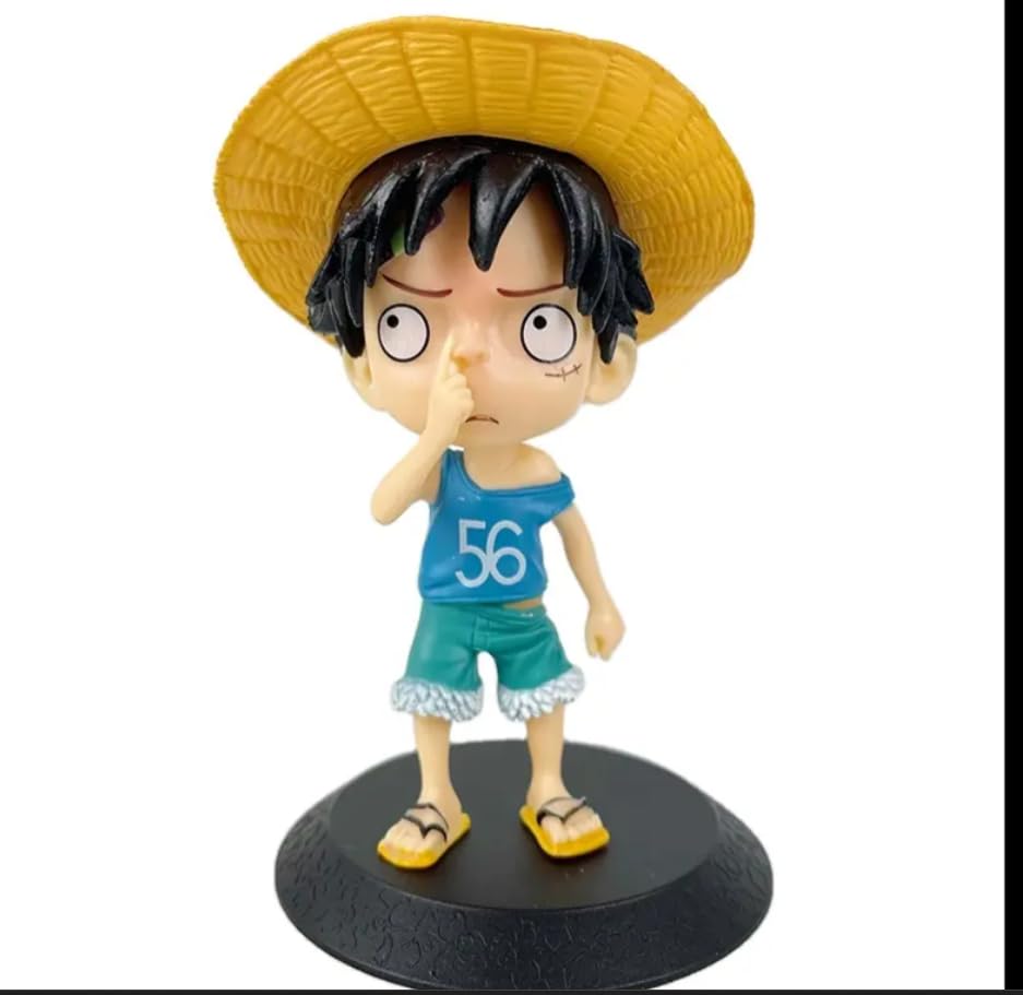 YOURKARTS.COM Anime Characters Naruto and Luffy for car Dashboard Office Desk, Home Décor, Unique Decoration for Car Interiors