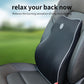 YOURKARTS Memory Foam Car Back Pillow - Back Support & Pain Relief for Drivers and Passengers - Fits Most Vehicles
