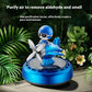 YOURKARTS.COM Solar Powered Car Perfume Diffuser/Dispenser different Car dashboard Aeroplane Solar models, Auto Rotation Fan with Perfume liquid & Organic Fragrance (Aeroplane with Pilot)