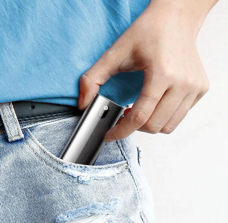 YOURKARTS.COM 2-in-1 Screen Cleaner Spray with Built-in Microfiber Cloth | Portable Cleaning Mist Any Displays | Refillable Anti-Dust Cleaning Tool (Screen Cleaner Spray Bottle)