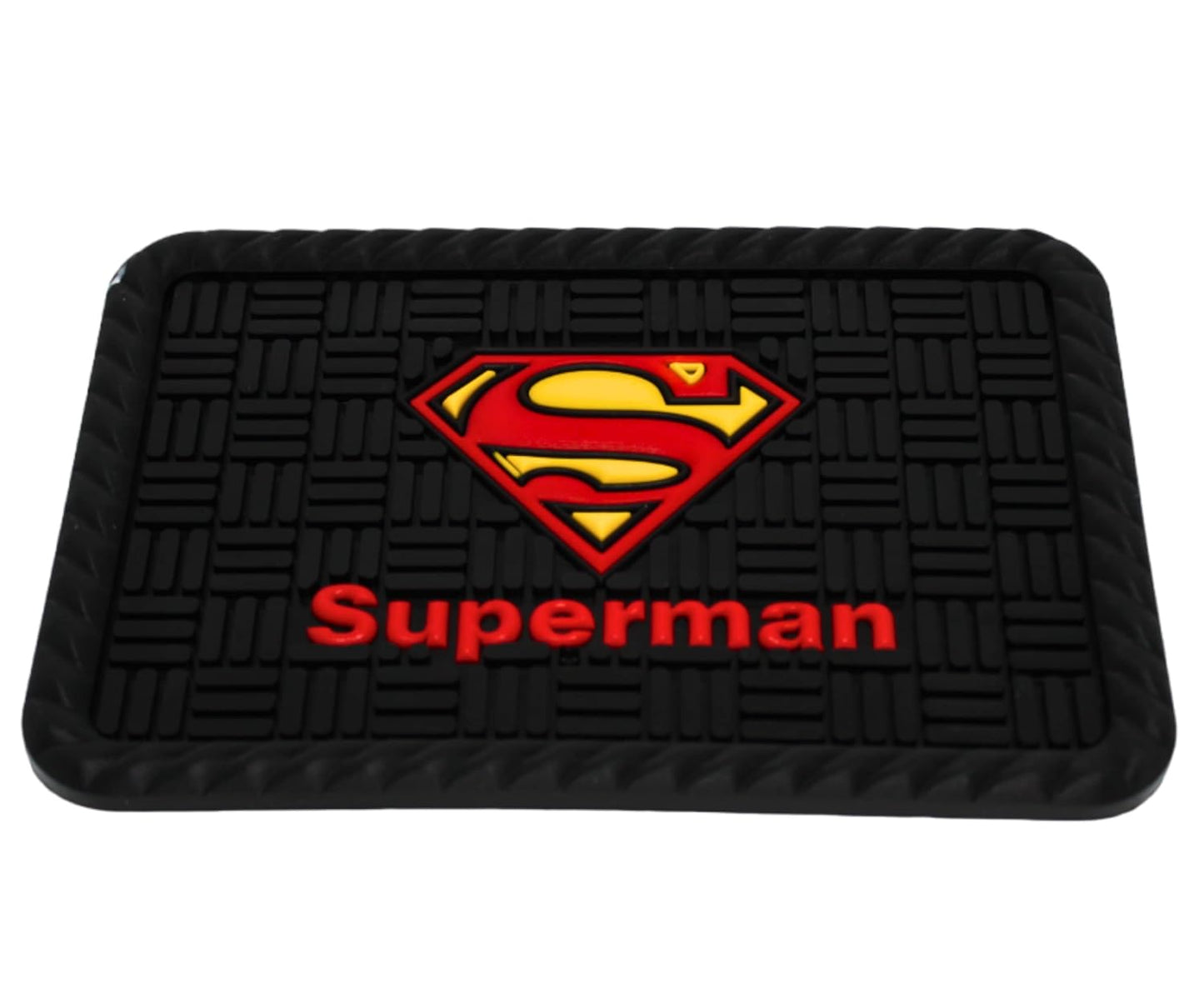 YOURKARTS.COM Secure Grip Non-Slip Car Dashboard Mat – Anti-Skid Pad for Phone, Sunglasses, Keys | Unique Spiritual Decor | car Accessories 2025 (Super Man)