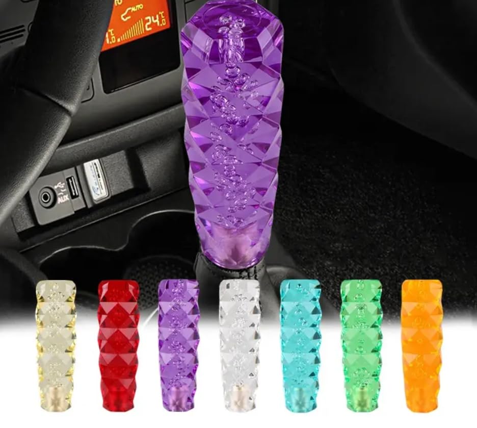 YOURKARTS Dimond King Gear knob Crystal Bubble Styling Sporty Handle Gear Shift Knob Manual/Automatic Universal