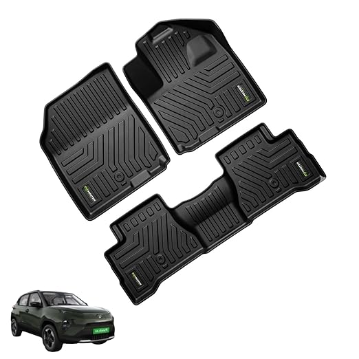 EV Car Floor Mats Compatible with Tata Punch EV, Waterproof and Washable Car Foot Mat