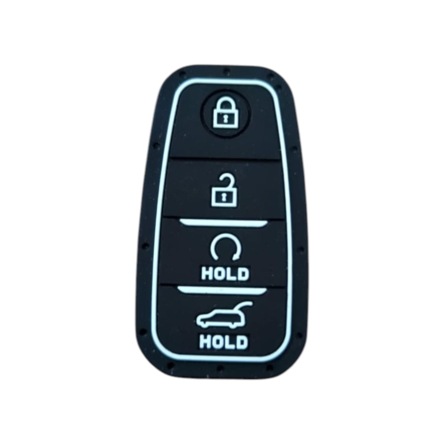 YOURKARTS.COM Car Key Cover Premium Design – Compatible with Kia Car Keys for Kia Seltos, Carens, Sonet - 4 Button Smart Key