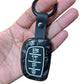 YOURKARTS.COM Car Key Cover Premium Carbon A+ Design Compatible With Hyundai Creta 2024,Creta ev, Alcazar Luxury Waterproof Key Shell & Full Protection 4 Button