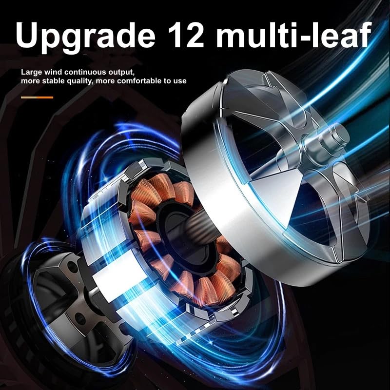 YOURKARTS.COM Mini Blower Turbo Fan 18V 110000RPM Powerful Air Duster | Portable Rechargeable Jet Fan Multi-Functional Cleaning Tool for Car, Computer, Electronics & Home (air Blower f018)