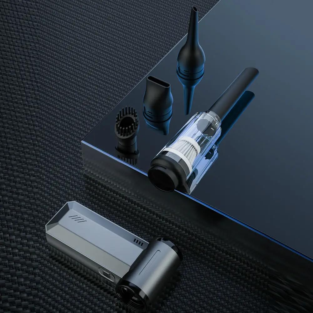 YOURKARTS.COM Mini Blower Turbo Fan 130000 RPM Powerful Air Duster | Portable Rechargeable Jet Fan Multi-Functional Cleaning Tool for Car, Computer, Electronics & Home (air Blower f027)