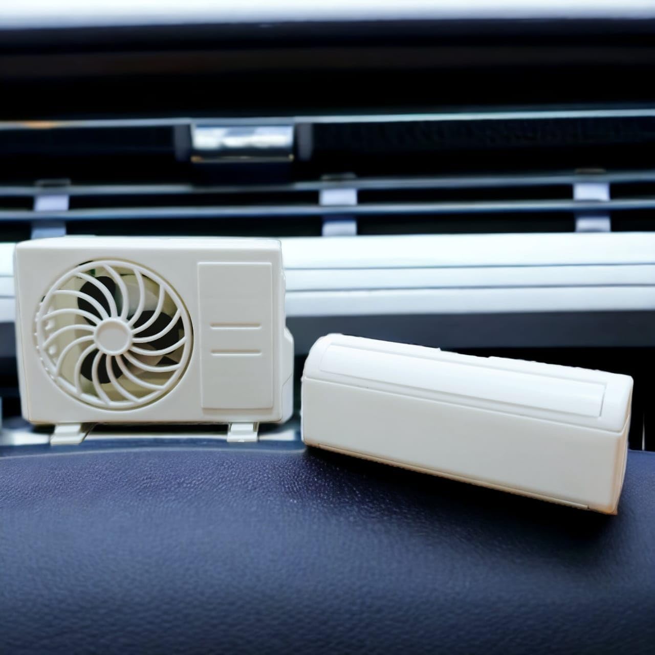 YOURKARTS.COM Miniature AC design Solar-Powered Car Air freshner with a built-in Perfume Diffuser