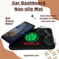YOURKARTS.COM Secure Grip Non-Slip Car Dashboard Mat – Anti-Skid Pad for Phone, Sunglasses, Keys | Unique Spiritual Decor | car Accessories 2025 (Green Man-HULK)