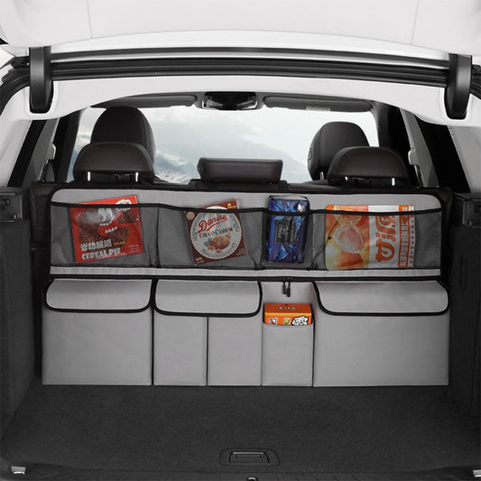 Car Trunk Organizer Hanging Backseat Storage Bag, Multi-Pocket Storage for Groceries Travel Essentials