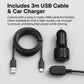 L16 Compact HD Dash Cam 1296P/1080P with WiFi, Motion Detection & 128GB Support (18-Month Warranty)