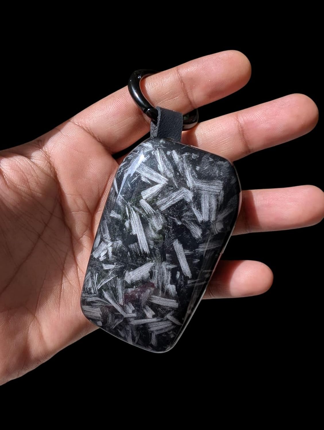 YOURKARTS.COM Car Key Cover ABS Carbon Case Anti-Break Key Shell Compatible for Toyota Fortuner | Hilux | Innova Crysta | Fortuner Legender | Innova HyCross | Land Cruiser Smart Key