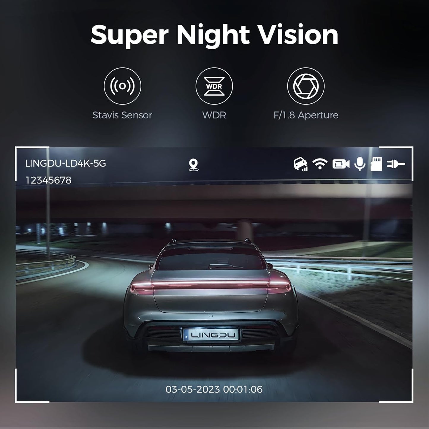 YOURKARTS.COM T968 Pro Dual Dash Camera – Full HD 1080P + 720P Front & Rear Camera with 3-Inch IPS Display,G-Sensor, and Night Vision-18 Months Warranty