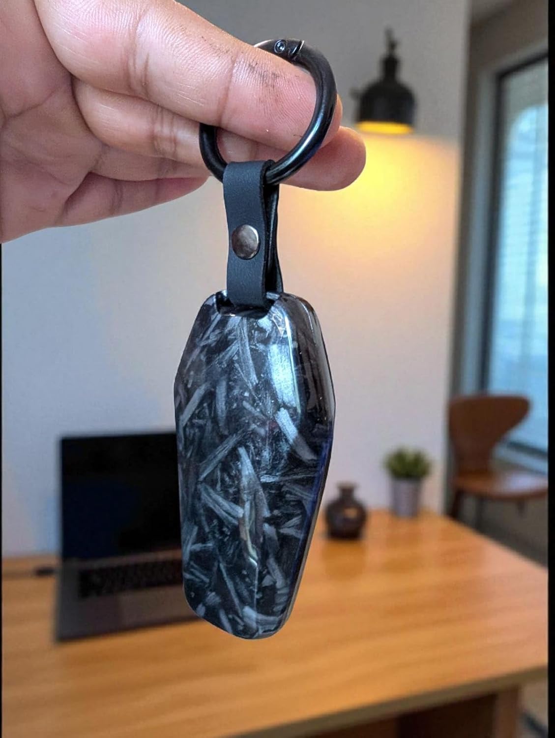 YOURKARTS.COM Car Key Cover ABS Carbon Case Anti-Break Key Shell Compatible for BYD Atto 3 Seal, Sealion,eMax7,3 button smart key (Carbon pack of 1)