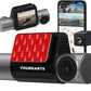 YOURKARTS.COM T800 Touch Screen Triple Camera 4K Dual Dash Cam WiFi, ADAS, G-Sensor, Parking Monitor, Loop Recording, 170° Wide-Angle Lens – Fron,Cabin and Rear Cameras | 18 Months Warranty