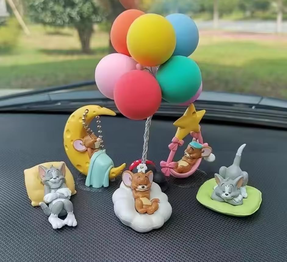 YOURKARTS Tom & Jerry Cute Sleeping Car Interior Accessory-Cute Toy for car Dashboard and Table top