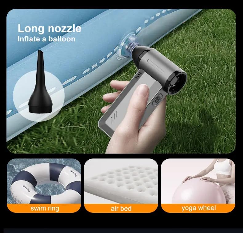 YOURKARTS.COM Mini Blower Turbo Fan 130000 RPM Powerful Air Duster | Portable Rechargeable Jet Fan Multi-Functional Cleaning Tool for Car, Computer, Electronics & Home (air Blower f027)