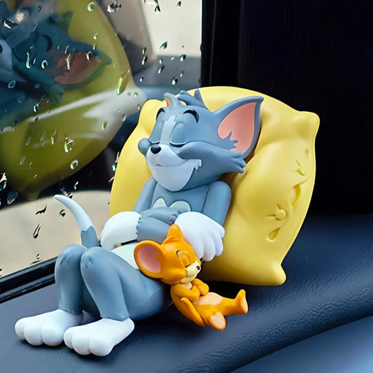 YOURKARTS Tom & Jerry Cute Sleeping Car Interior Accessory-Cute Toy for car Dashboard and Table top