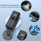 YOURKARTS.COM Tyre inflator Use as Corded & Cordless for Cars & Bikes|150 PSI|4500 MAH Battery|LED Flash Light|Mobile Charger C Port|Digital Display|Multiple Nozzles|Auto Cut|18 Months Warranty