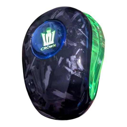 YOURKARTS Gear Gear Knob LED with Logo Crown King Universal fit | Illuminated Gear Handle for Manual Automatic Cars | Premium Acrylic Build with Light-Up Feature for Stylish Night Driving (Crown)