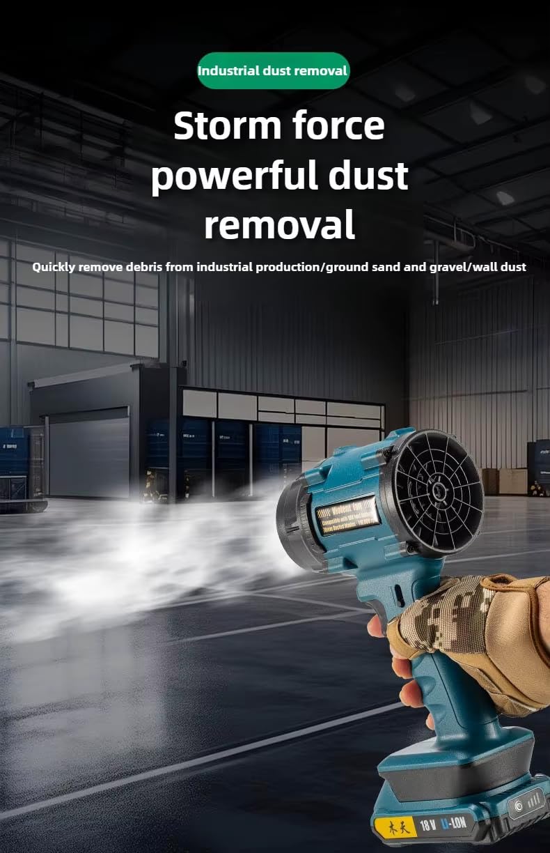 YOURKARTS.COM Mini Blower Turbo Fan 18V 110000RPM Powerful Air Duster | Portable Rechargeable Jet Fan Multi-Functional Cleaning Tool for Car, Computer, Electronics & Home (air Blower f018)