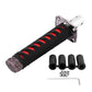 Katana Gear Knob 20CM Red Sword, Universal Samurai Shifter Stick, Metal Car Upgrade