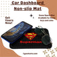 YOURKARTS.COM Secure Grip Non-Slip Car Dashboard Mat – Anti-Skid Pad for Phone, Sunglasses, Keys | Unique Spiritual Decor | car Accessories 2025 (Super Man)