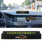 YOURKARTS.COM PVC Car Phone Number Dashboard Fantasy Display Plate, 27 x 8 cm, Push Down to Hide Number (Black)
