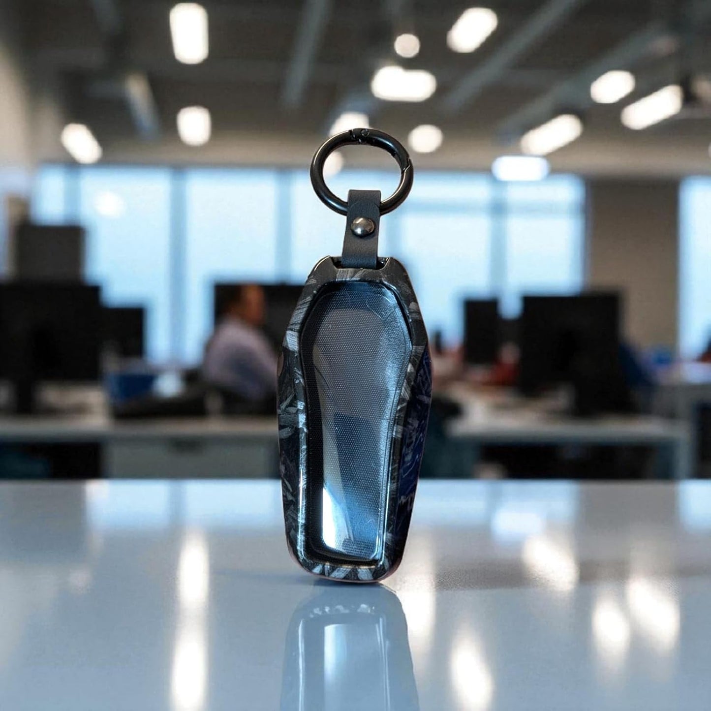 YOURKARTS.COM Car Key Cover ABS Carbon Case Anti-Break Key Shell Compatible for BYD Atto 3 Seal, Sealion,eMax7,3 button smart key (Carbon pack of 1)