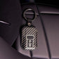 YOURKARTS.COM Car KeyCover ABS Carbon Case Anti-Break Compatible Baleno,Grand Vitara,XL6,Swift,Brezza Celerio Ignis,Ertiga,Dzire,Fronx,Urban Cruiser,Glanza,Hyryder 2 Button Key (Carbon Strip)