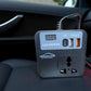 YOURKARTS.COM 200W Car Power Inverter 12V DC to 220V AC Converter with 3 USB Ports|6.2A Max|1 Type-C Fast Charging Port | Car Laptop Charger Power Adapter for Mobile|Gadgets LCD Display