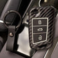 YOURKARTS.COM Car Key Cover Premium Carbon Pro Design – Hard Case Anti-Break Key Shell Compatible with VW Car Keys | Sporty Look Smart Key Protector | car Accessories 2025 (Carbon Strip)