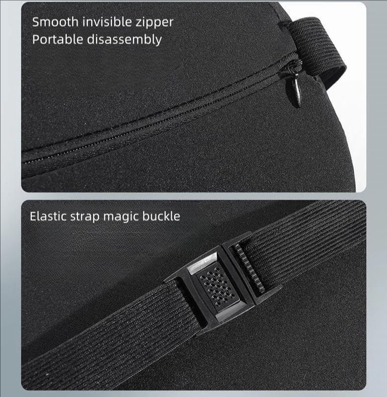 YOURKARTS.COM Memory Foam Car Neck Pillow | Ergonomic Cervical Support Cushion for Car Seat | Headrest Neck Rest for Long Drives | Comfortable Travel Pillow for Pain Relief & Posture Support