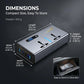 200W Car Power Inverter Laptop Charger with 3 USB & 1 C Type Fast USB Charging Ports