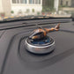 YOURKARTS.COM Helicopter-Shaped Car Air Freshener (Silver) – Solar Powered Essential Oil Diffuser for Car Interiors, Office Table & Home Use car Accessories 2025