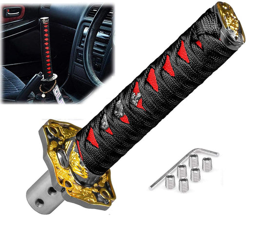 Katana Gear Knob 20CM Red Sword, Universal Samurai Shifter Stick, Metal Car Upgrade