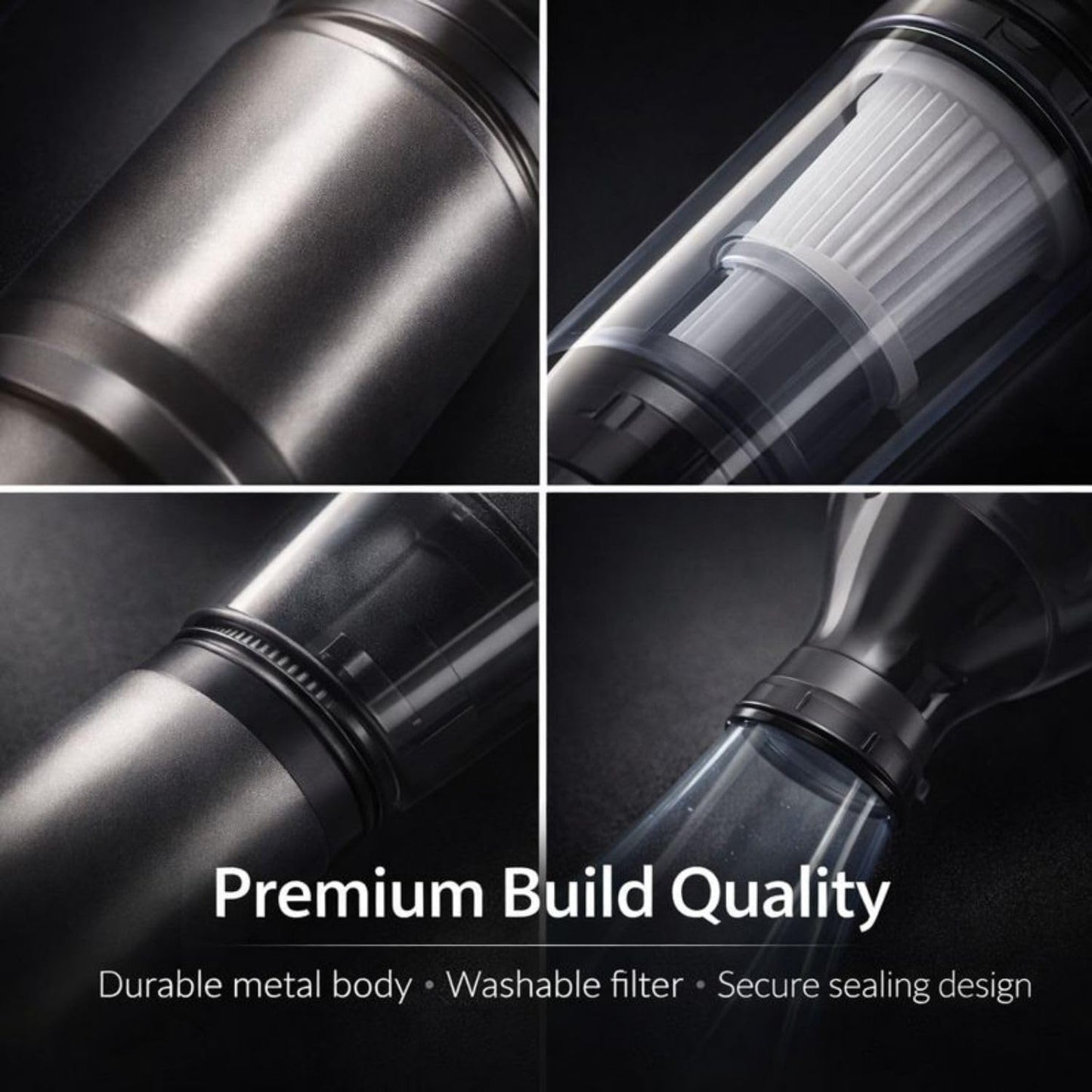 Car Vacuum Cleaner Cordless, 3 in 1 Mini Portable, Wireless Handheld Vacuum Cleaner