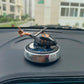 YOURKARTS.COM Helicopter-Shaped Car Air Freshener (Silver) – Solar Powered Essential Oil Diffuser for Car Interiors, Office Table & Home Use car Accessories 2025