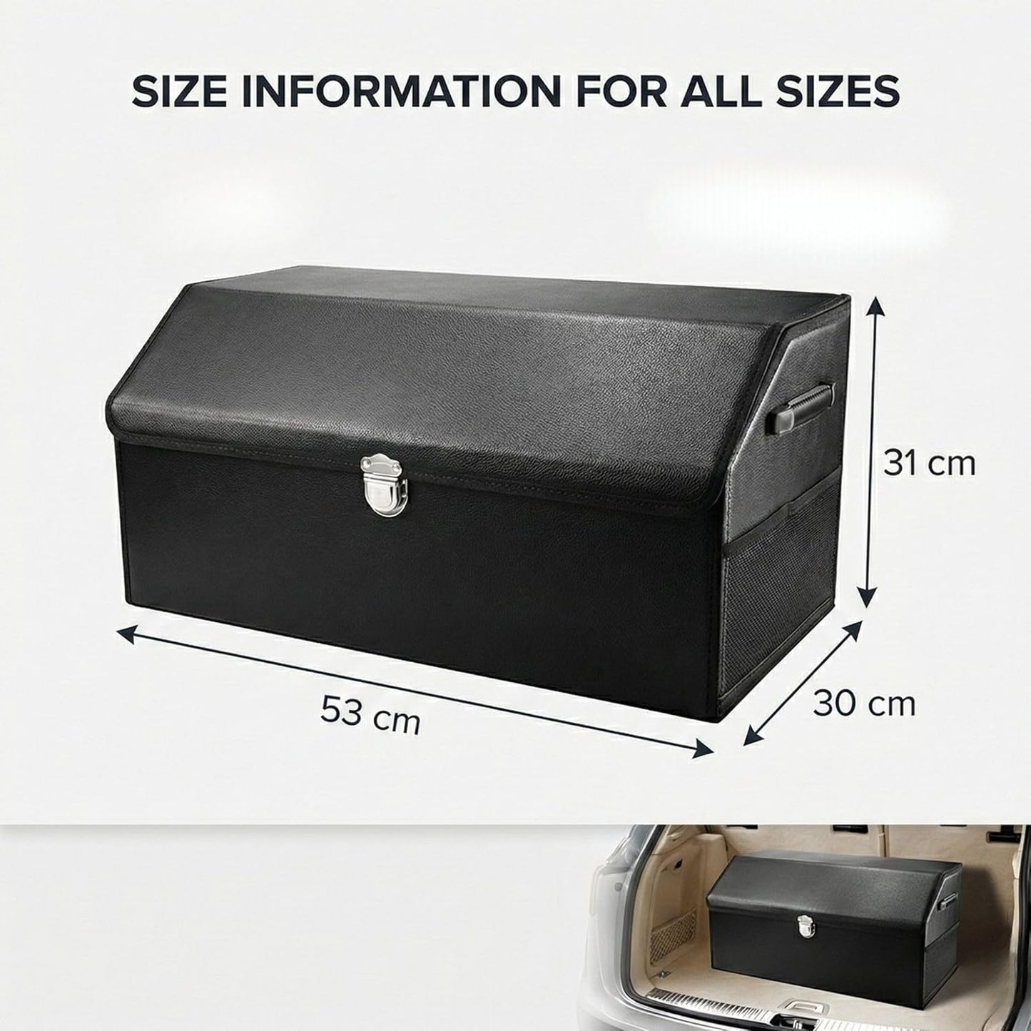 Car Trunk Storage Box High Capacity Organizer Multipurpose Storage Bag