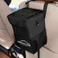 Car Trash Bin Holder Dustbin Foldable, Car Trunk Storage Bag Leakproof with Side Mesh Pockets