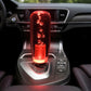 YOURKARTS.COM Crystal LED Gear Knob for Car – Universal Fit Design with USB Powered Multi-Color LED Light | Transparent Illuminated Gear Shifter for Manual Cars (Red, 20cm)
