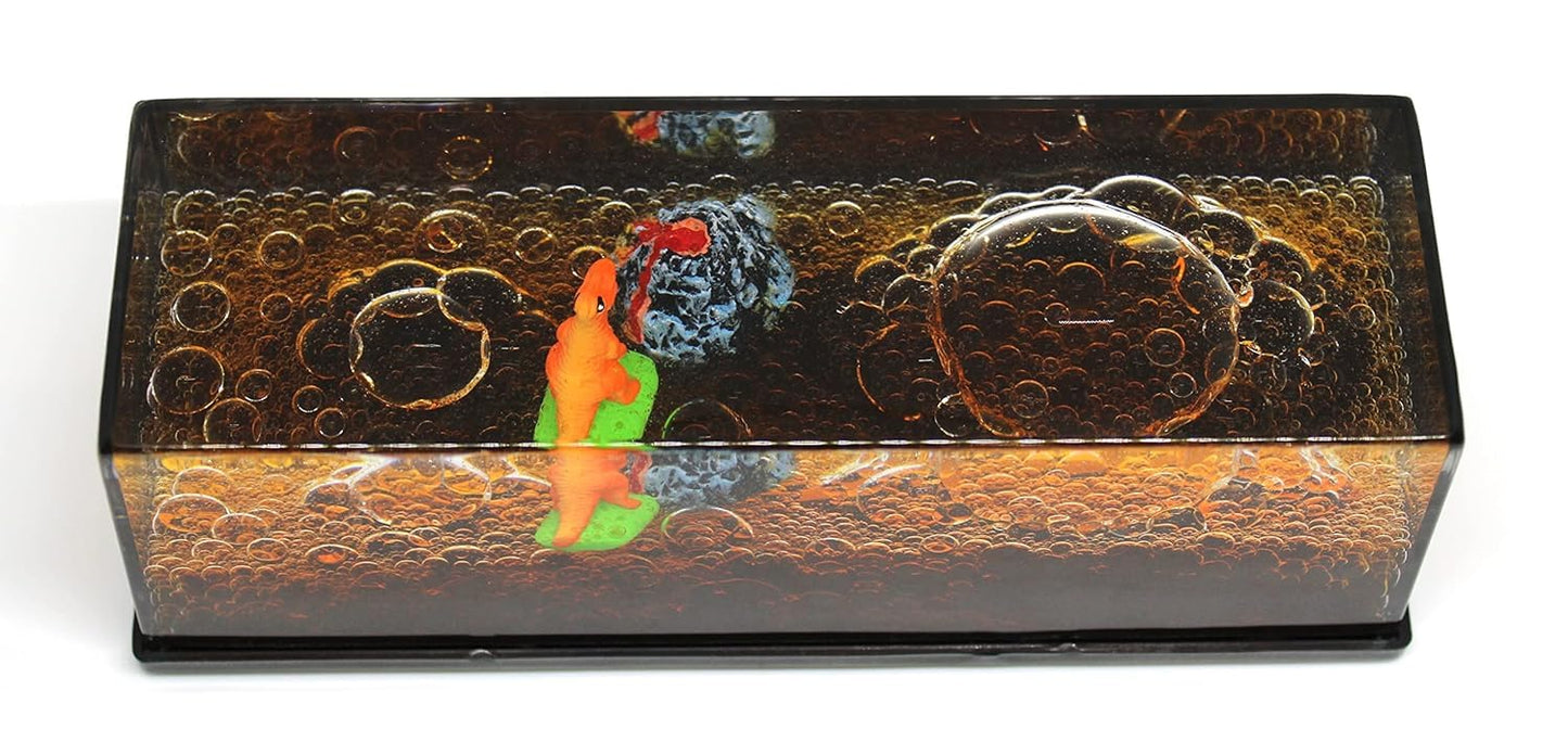 YOURKARTS.COM Car Interior Creative Dashboard Decoration Floating Water Dinosaur with Lava Ornament for Car Interior | Home | Office Decoration (Dinosaur with Lava)