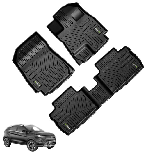 EV Car Floor Mats Compatible with Tata Nexon EV, Waterproof and Washable Car Foot Mat