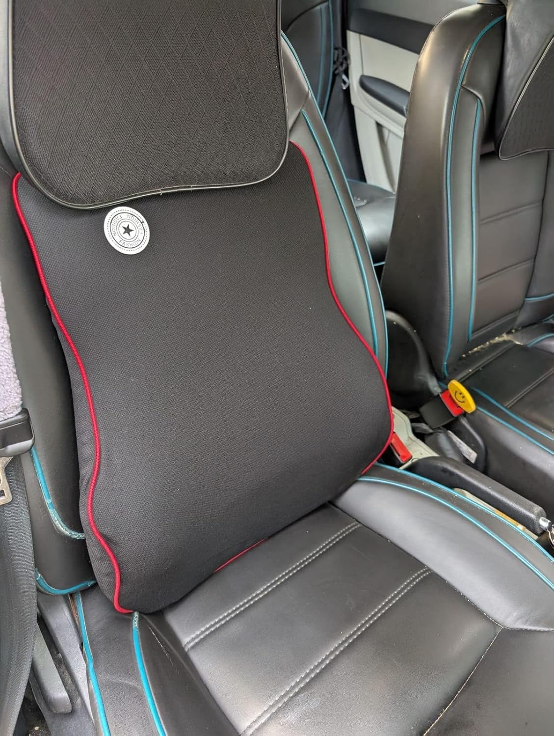 YOURKARTS Memory Foam Car Back Pillow - Back Support & Pain Relief for Drivers and Passengers - Fits Most Vehicles